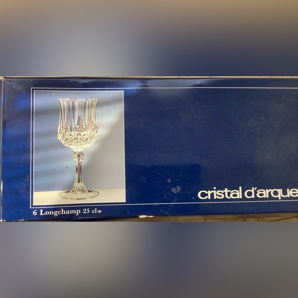 EUC x10 vintage lead crystal wine glasses - Picture 13 of 15